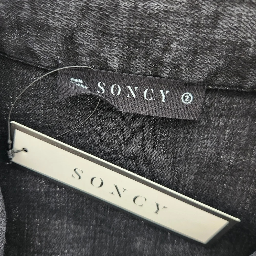 NWT || SONCY || black denim jacket - Picture 8 of 8